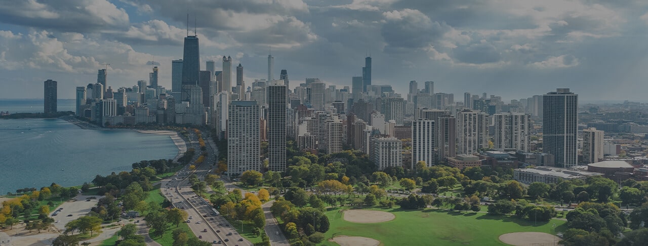 we buy houses in chicago illinois view of downtown skyline