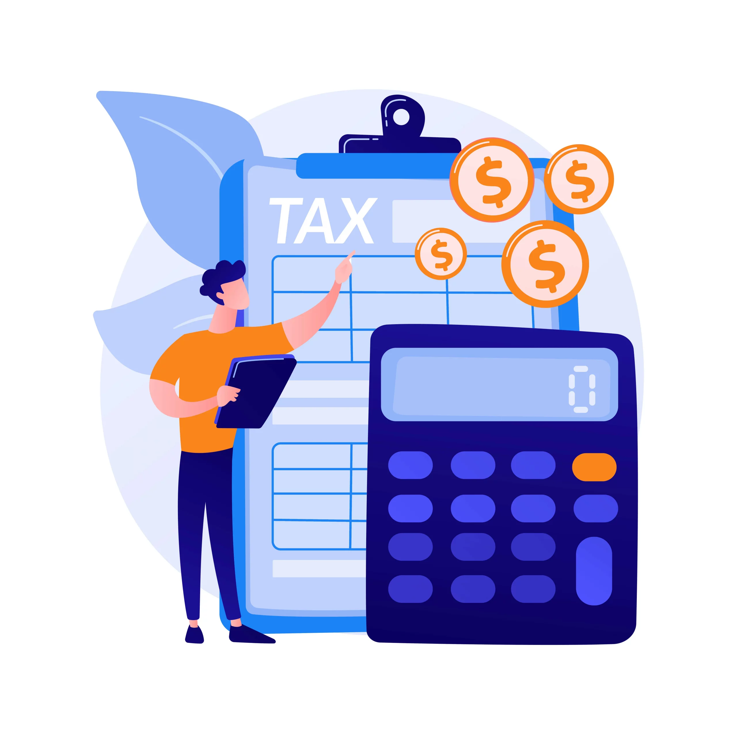 Too Many Expenses Tax Illustration